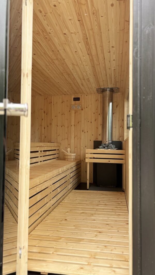 Awaken Outdoors 10 Person Commercial Wood Fired Sauna - Image 2